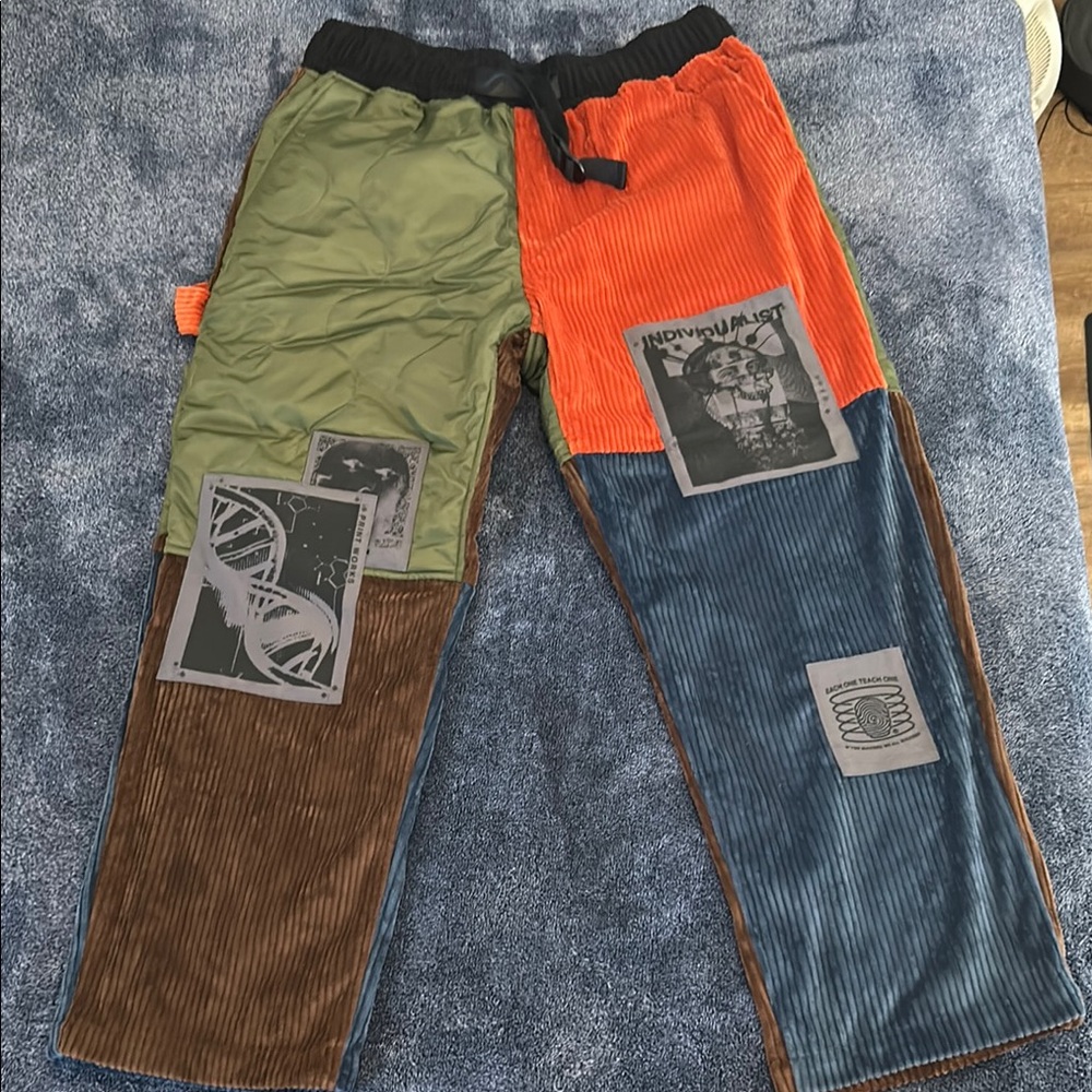 Colorful Kids Patchwork Pants